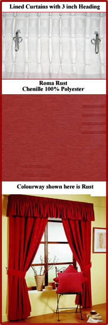 Roma Rust Curtains